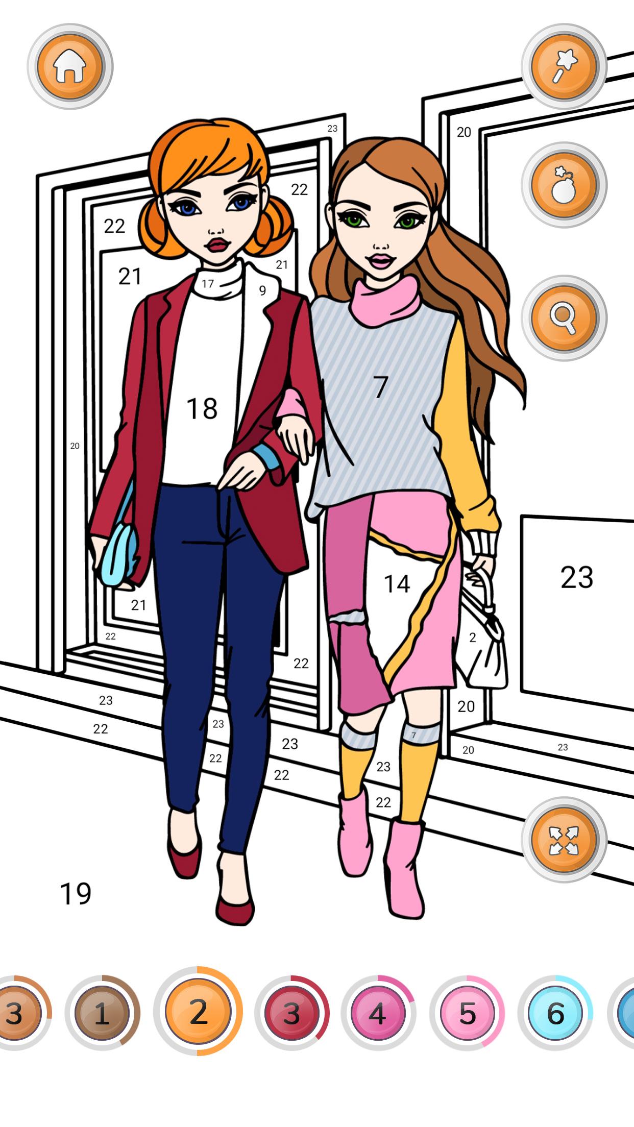 اسکرین شات 5 بازی Girls Coloring Book for Girls