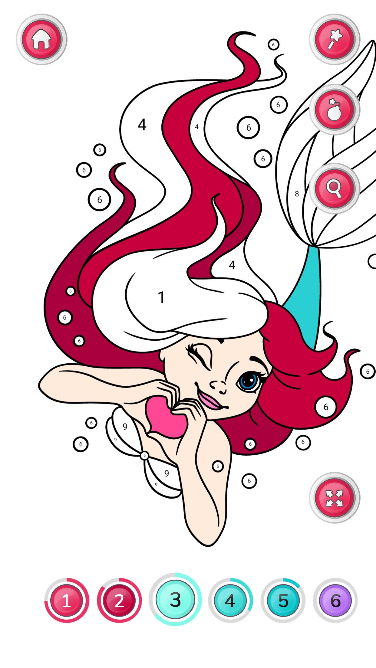 اسکرین شات 4 بازی Girls Coloring Book for Girls