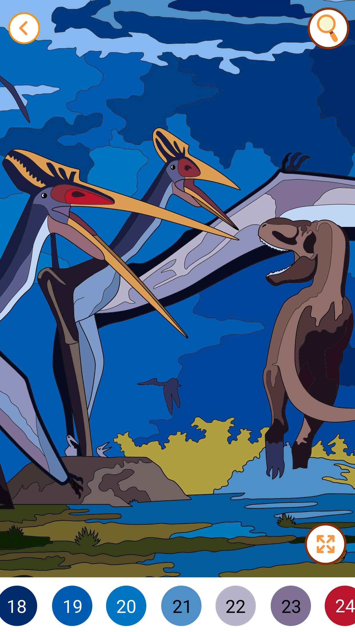 اسکرین شات 7 بازی Dino Coloring Encyclopedia