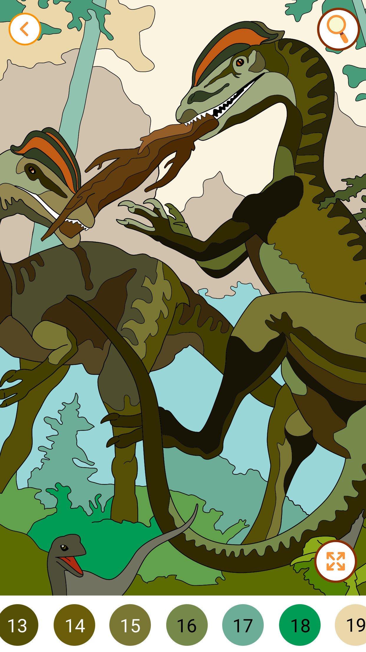 اسکرین شات 8 بازی Dino Coloring Encyclopedia