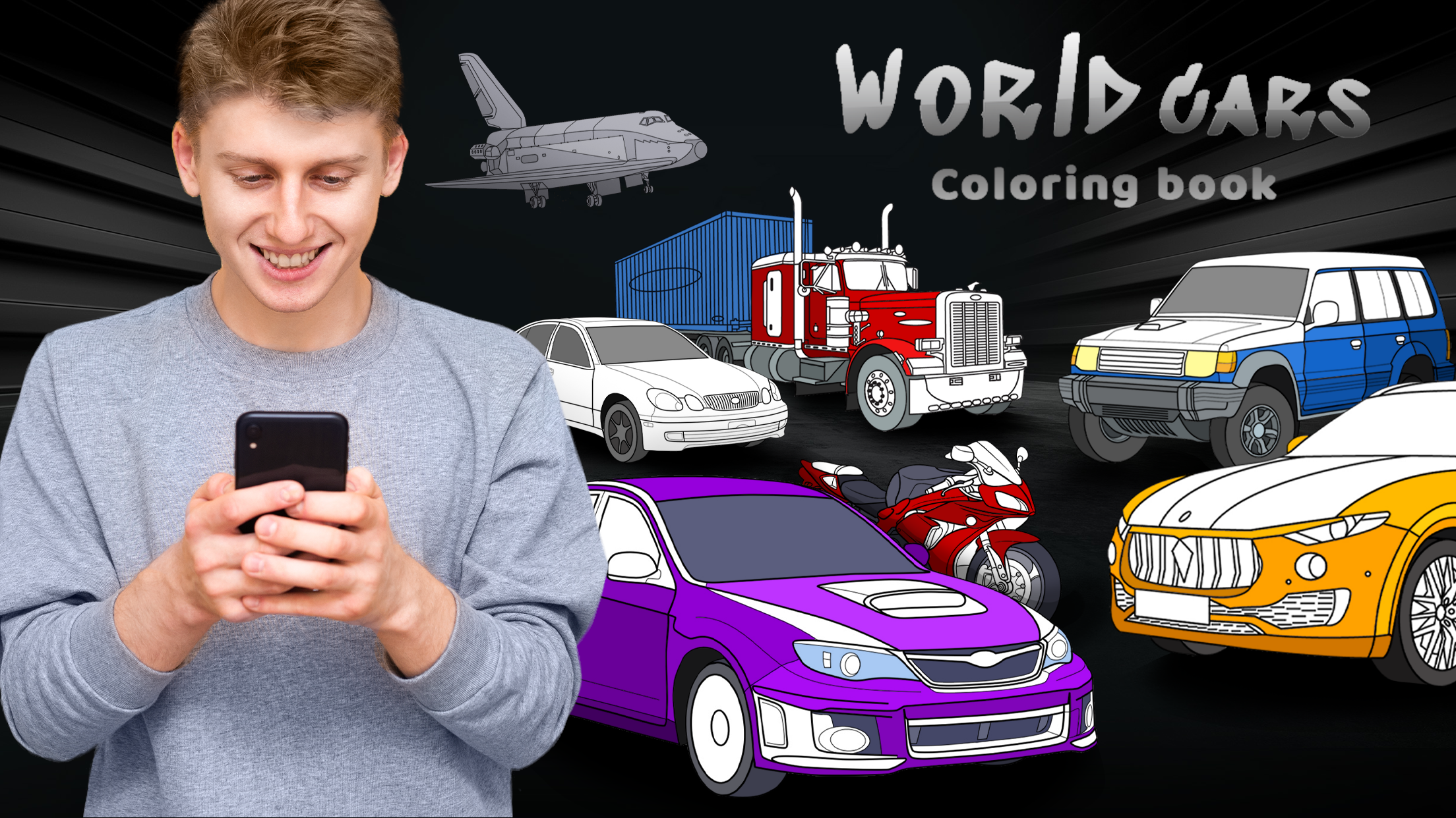 اسکرین شات 1 بازی World Cars Coloring Book