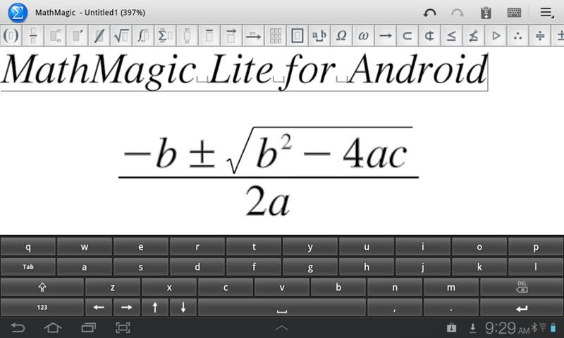 اسکرین شات 1 برنامه MathMagic Lite