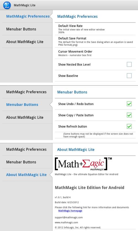 اسکرین شات 5 برنامه MathMagic Lite