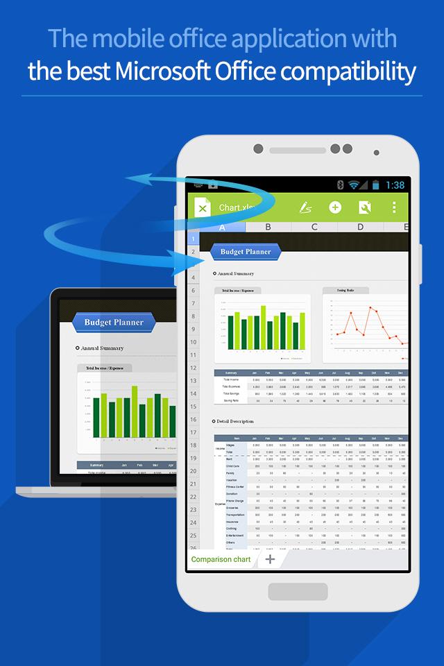 اسکرین شات 4 برنامه Polaris Office for BlackBerry