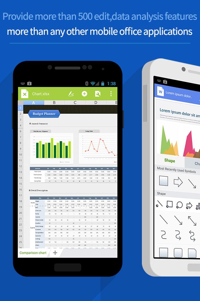 اسکرین شات 5 برنامه Polaris Office for BlackBerry