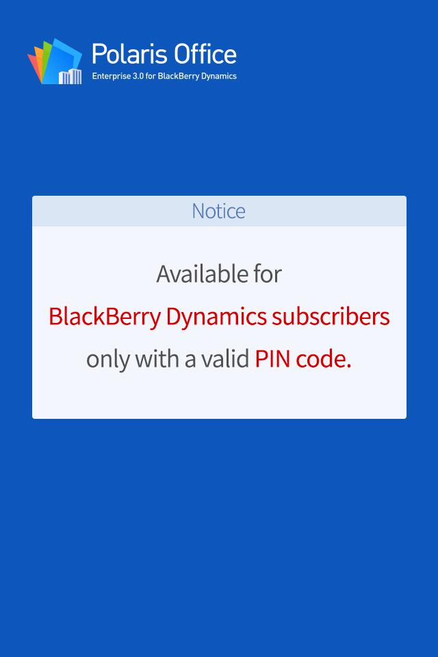اسکرین شات 1 برنامه Polaris Office for BlackBerry
