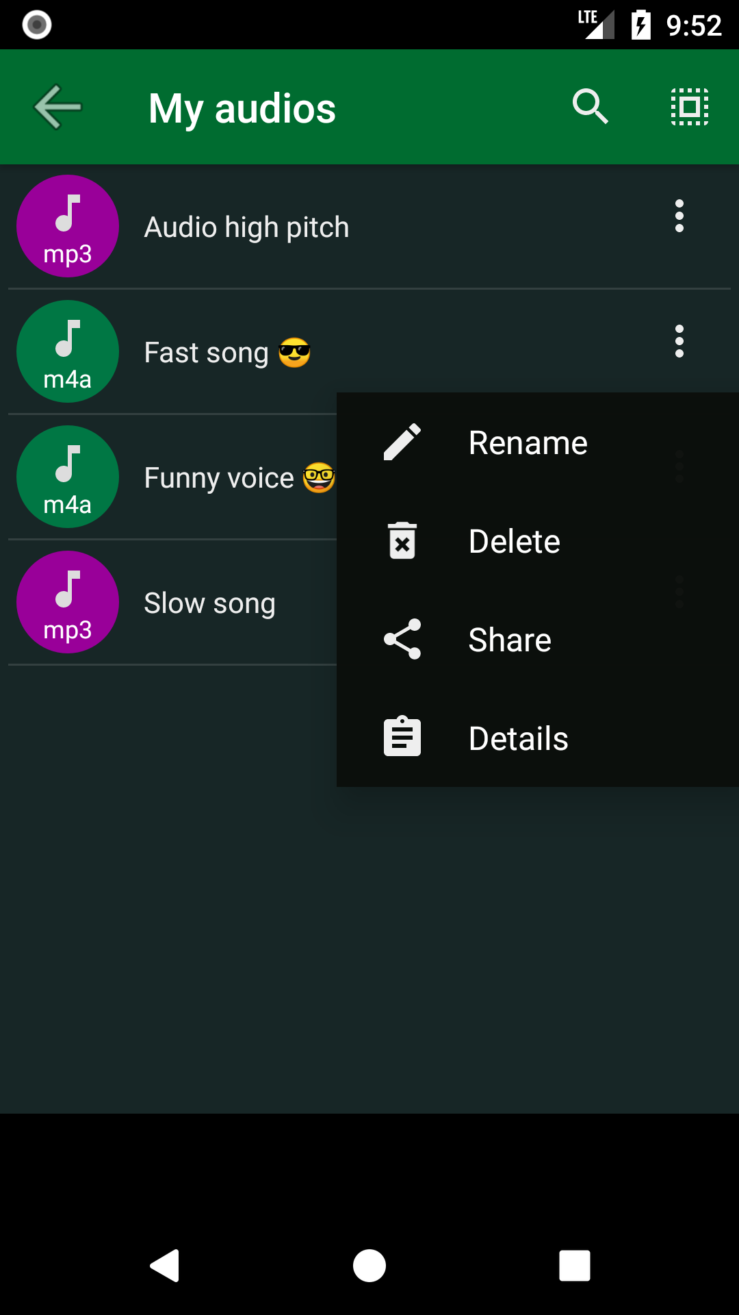 اسکرین شات 6 برنامه Audio Speed Changer