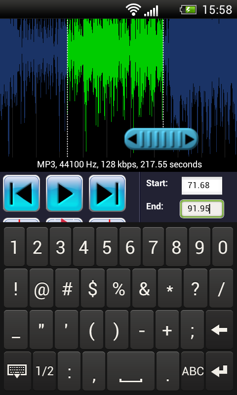 اسکرین شات 5 برنامه Music Trimmer