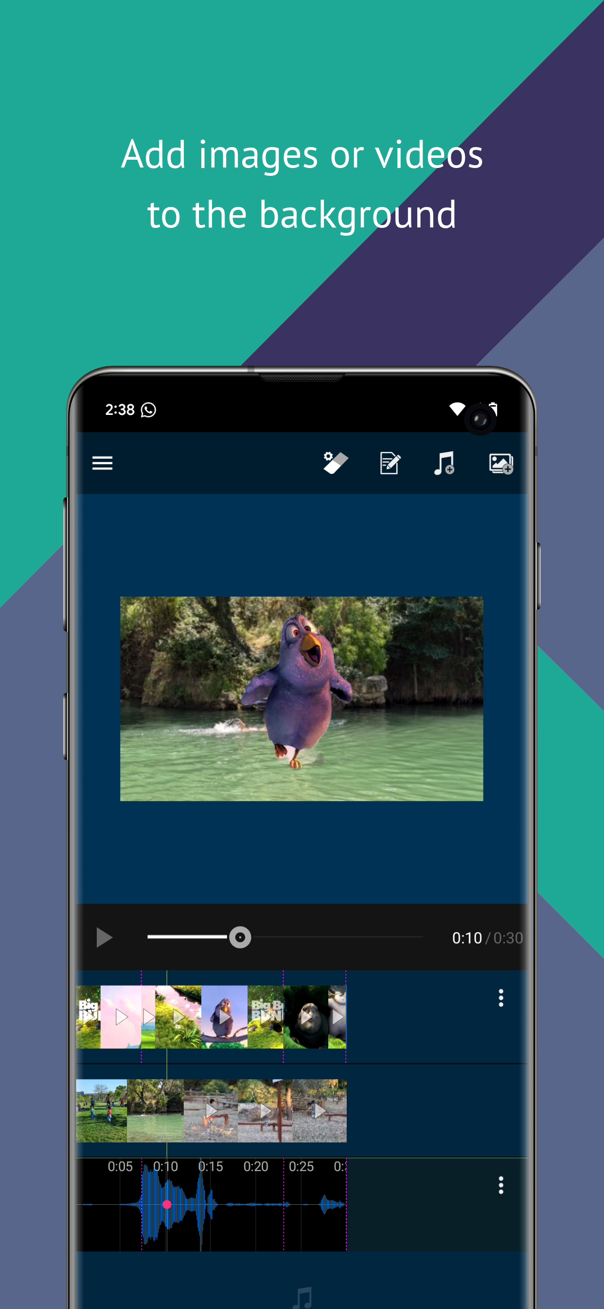 اسکرین شات 3 برنامه Change Background of Video