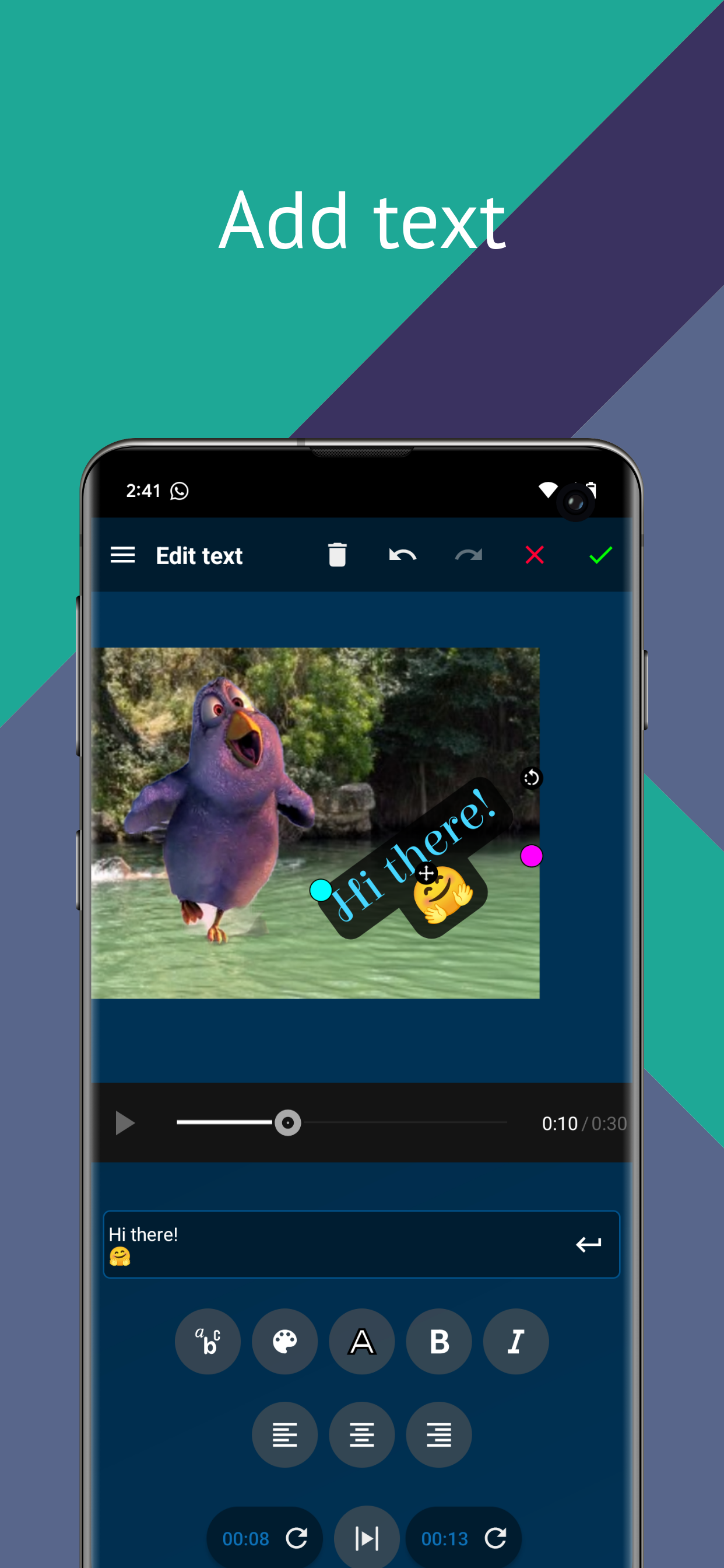 اسکرین شات 5 برنامه Change Background of Video