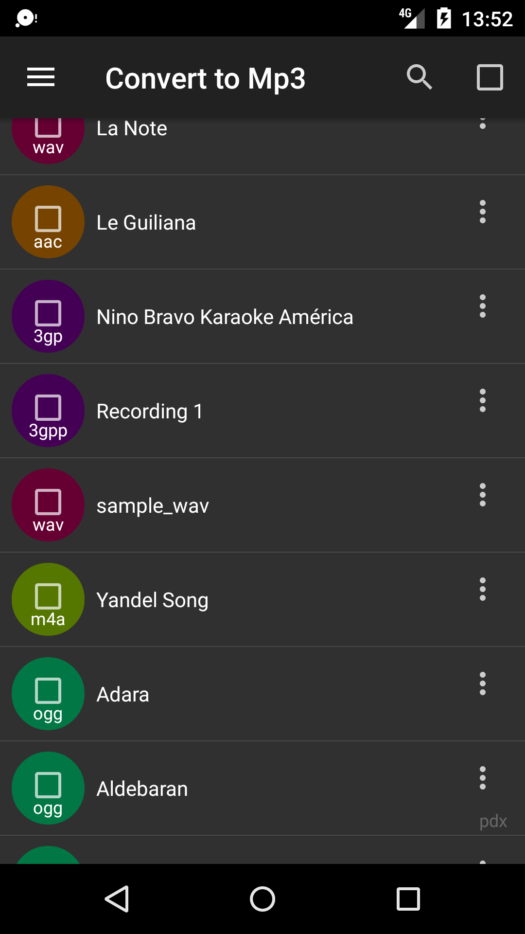 اسکرین شات 1 برنامه Convert to Mp3