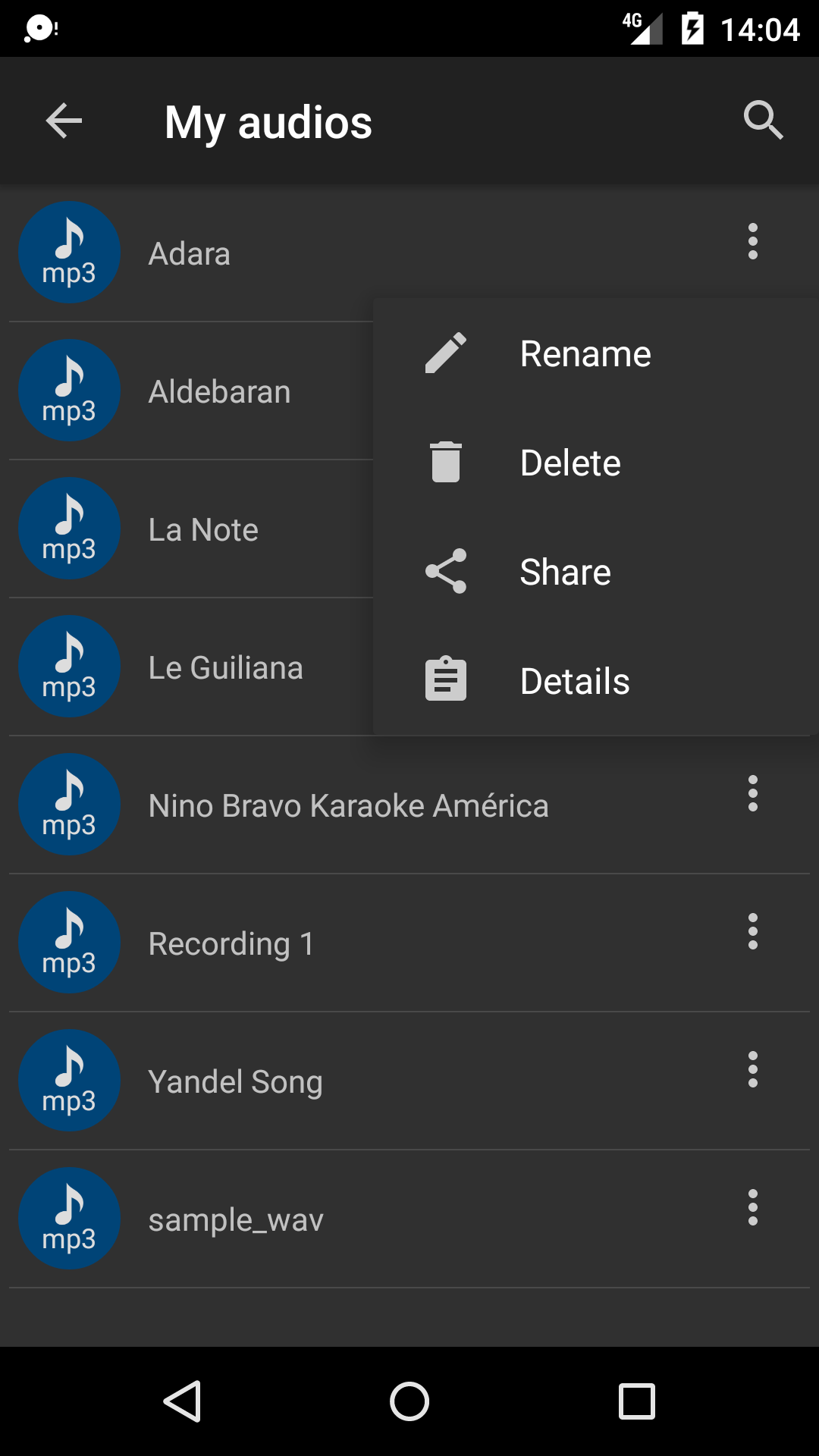 اسکرین شات 6 برنامه Convert to Mp3