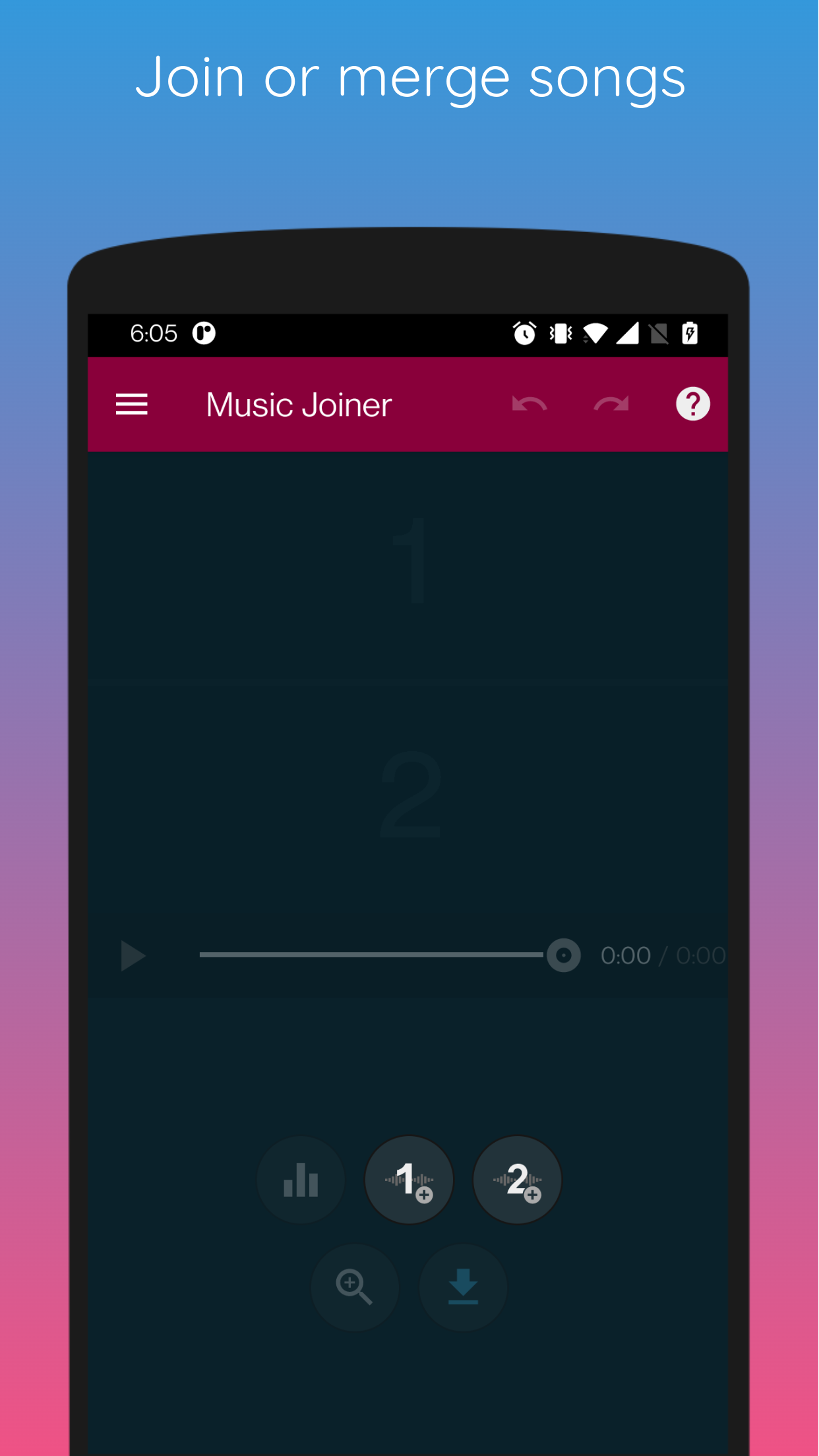 اسکرین شات 1 برنامه Music Joiner