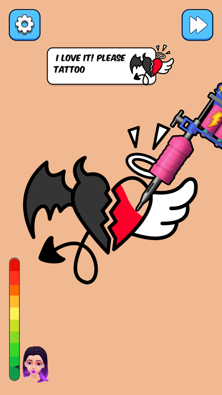اسکرین شات 3 بازی The Ink Tattoo Drawing Studio