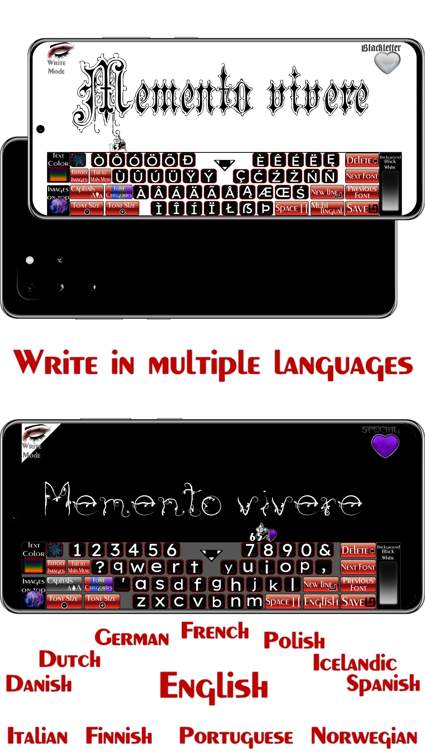 اسکرین شات 6 برنامه Tattoo Font Designer