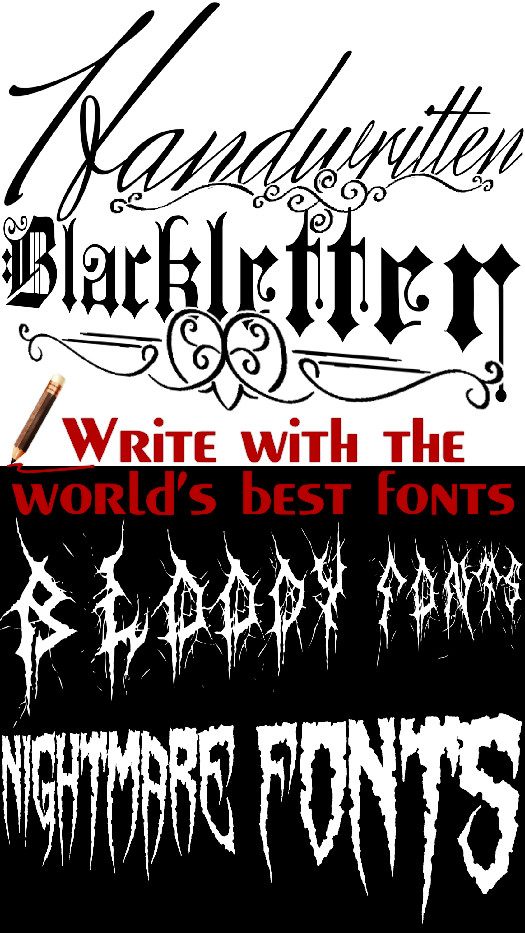 اسکرین شات 1 برنامه Tattoo Font Designer