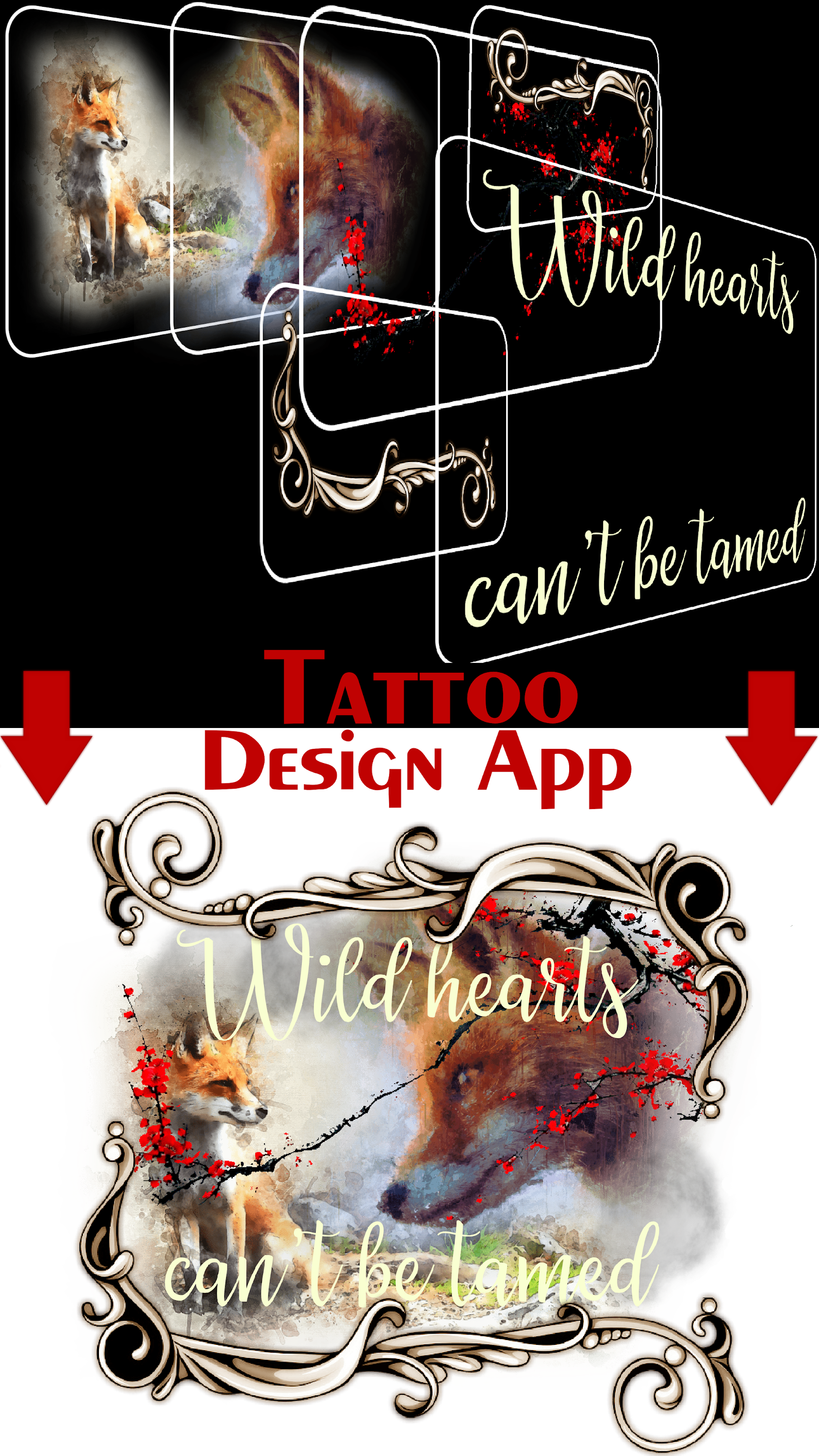 اسکرین شات 5 برنامه Tattoo Font Designer