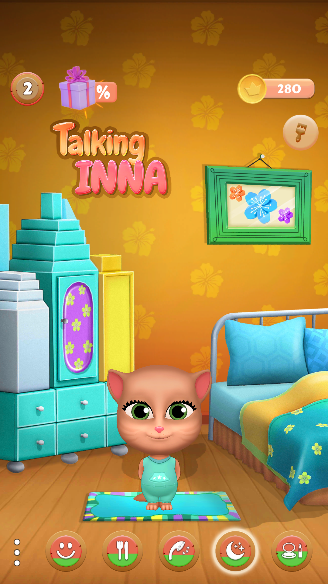 اسکرین شات 1 بازی My Talking Cat Inna