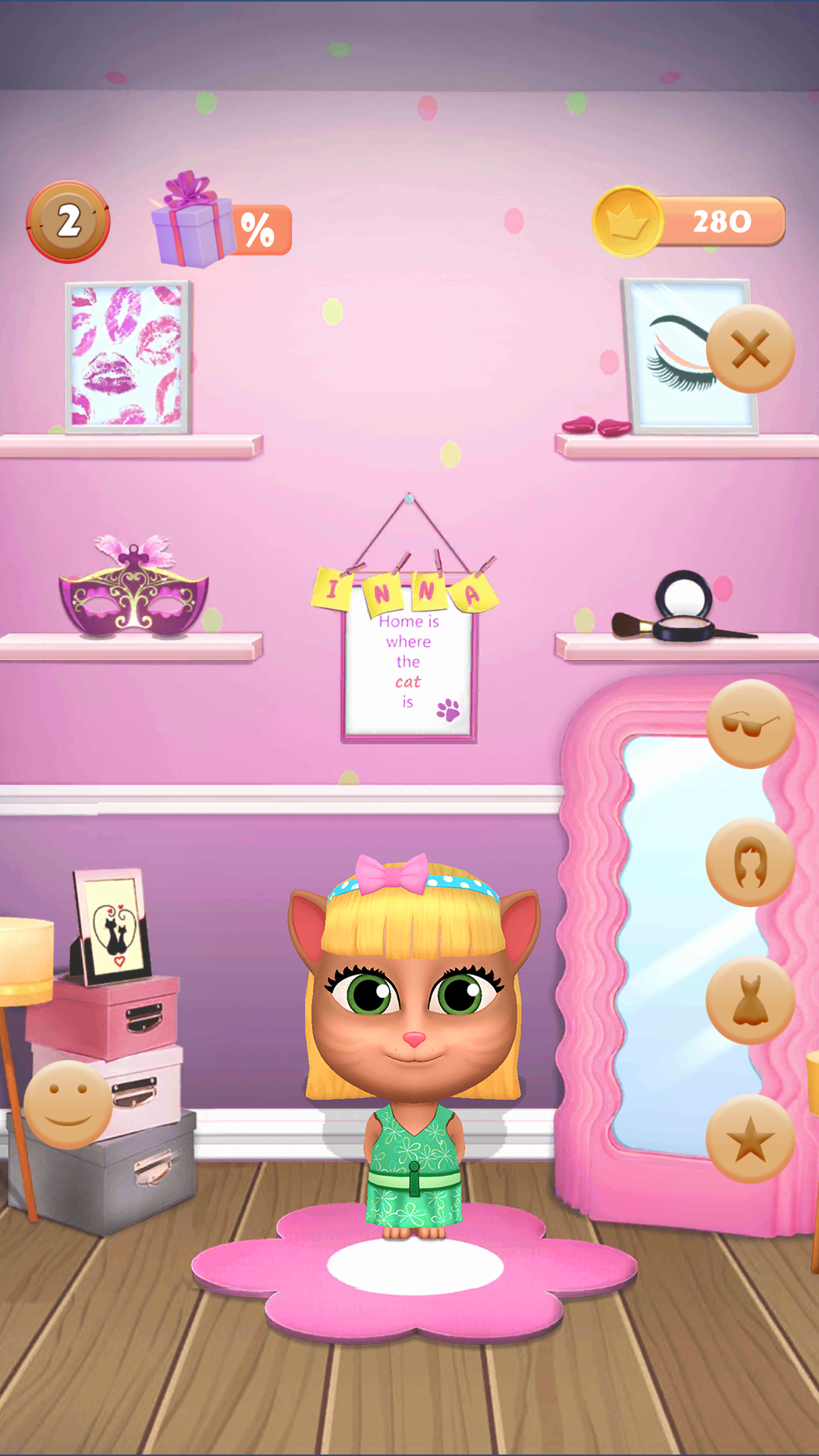 اسکرین شات 4 بازی My Talking Cat Inna
