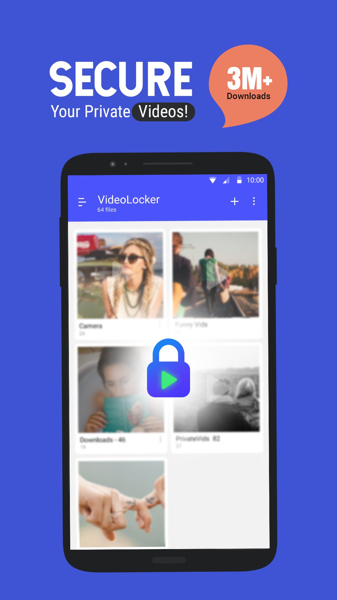 اسکرین شات 1 برنامه Video locker - Hide videos