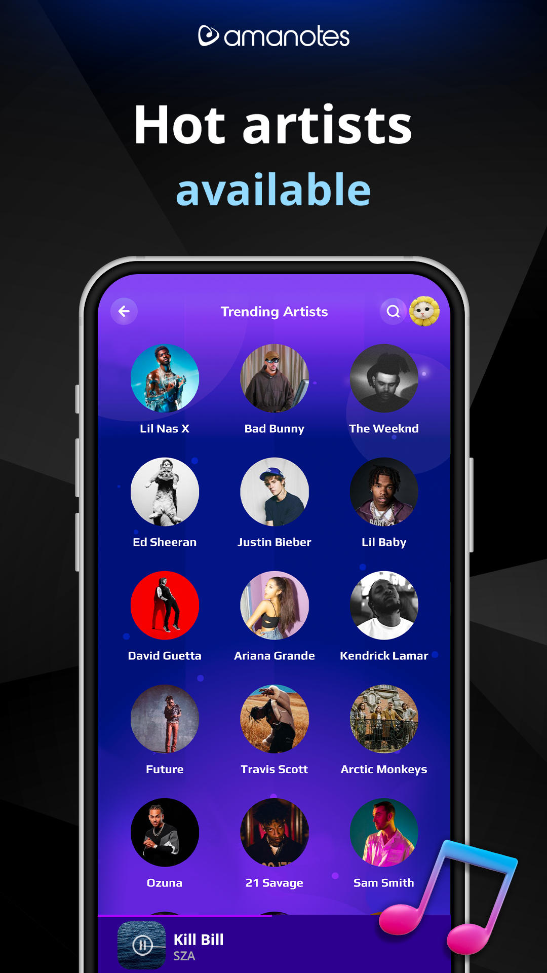 اسکرین شات 2 بازی Game of Song - All music games