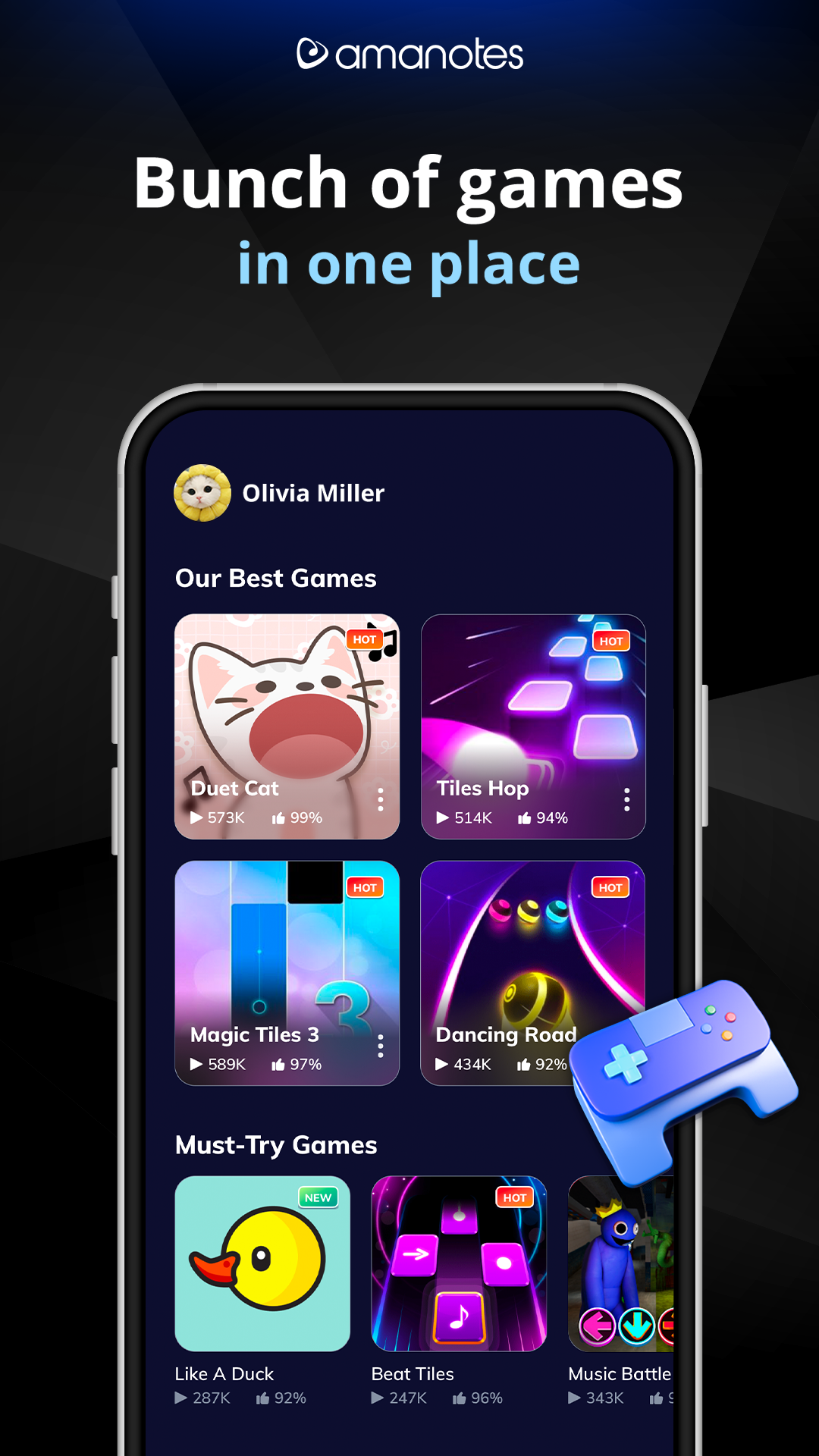 اسکرین شات 1 بازی Game of Song - All music games