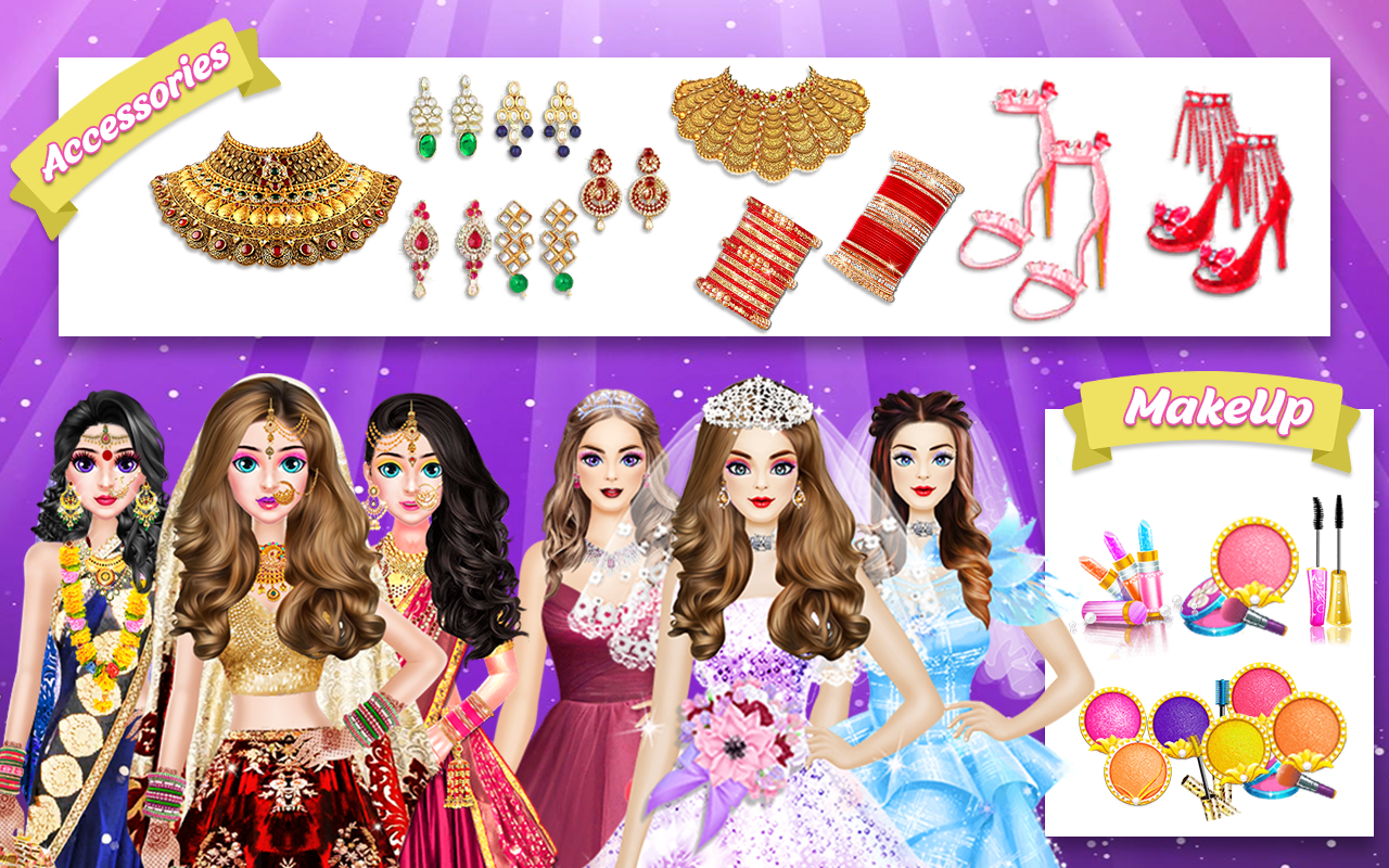 اسکرین شات 4 بازی Indian Wedding Makeup Games