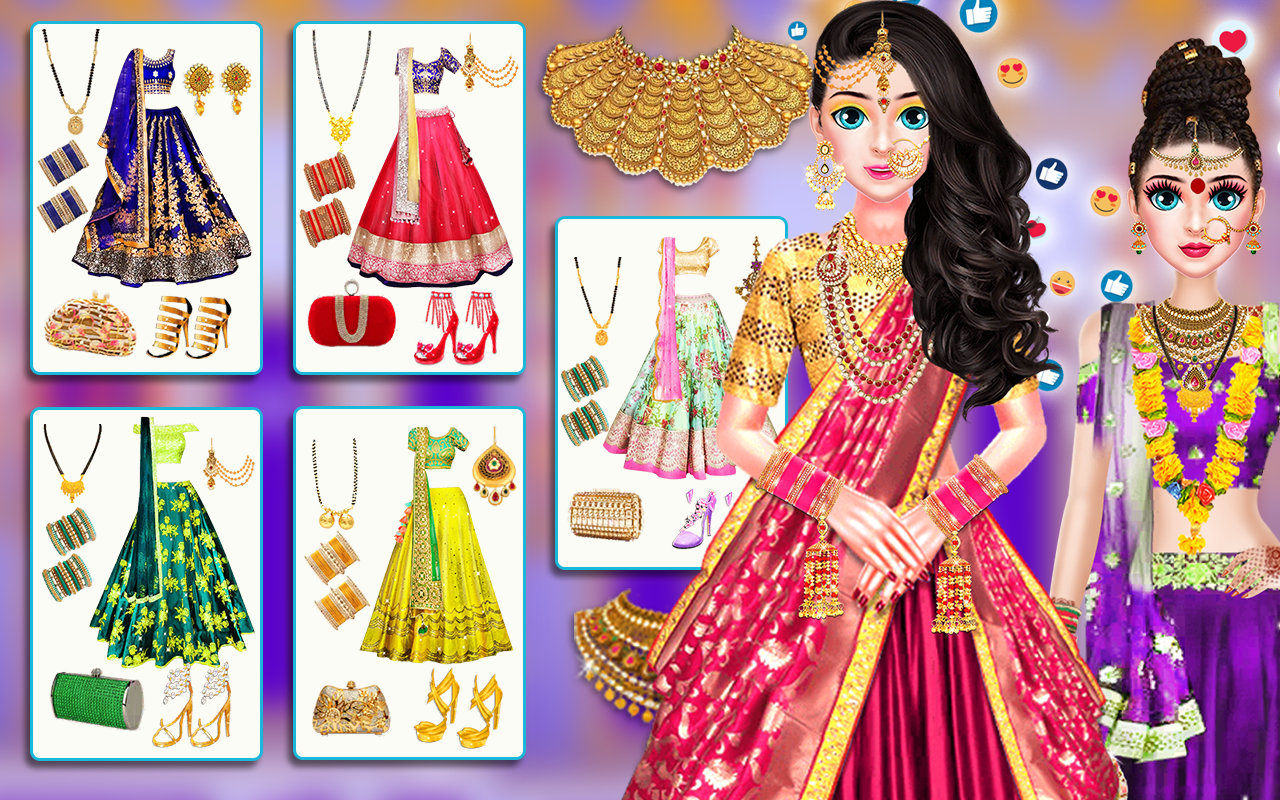 اسکرین شات 5 بازی Indian Wedding Makeup Dress up