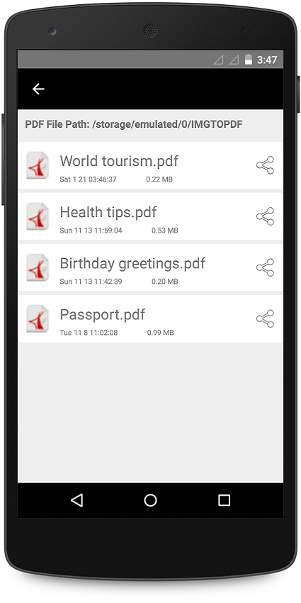 اسکرین شات 6 برنامه Photo to PDF - PDF Maker