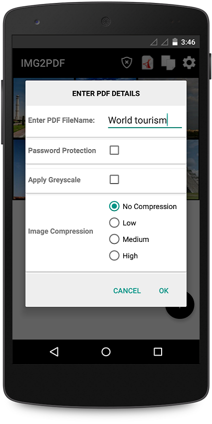 اسکرین شات 5 برنامه Photo to PDF - PDF Maker