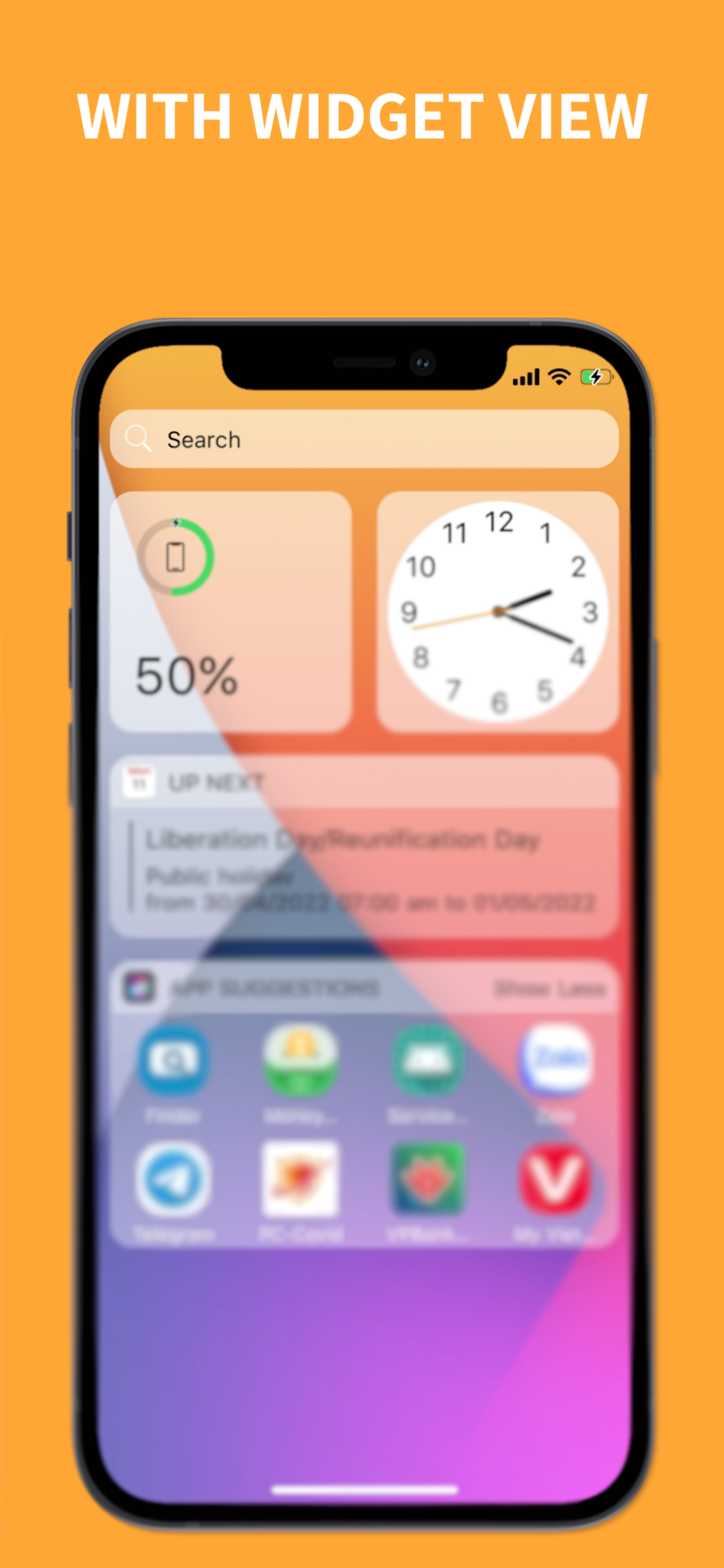 اسکرین شات 3 برنامه iCenter OS 17: Lock Screen