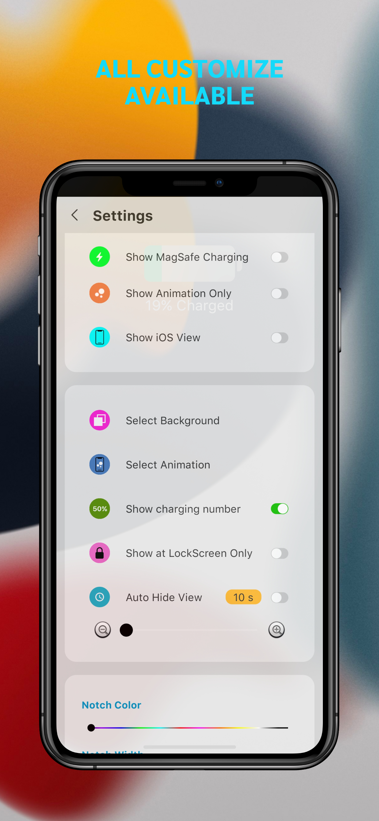 اسکرین شات 6 برنامه iCenter OS 17: X-Charging