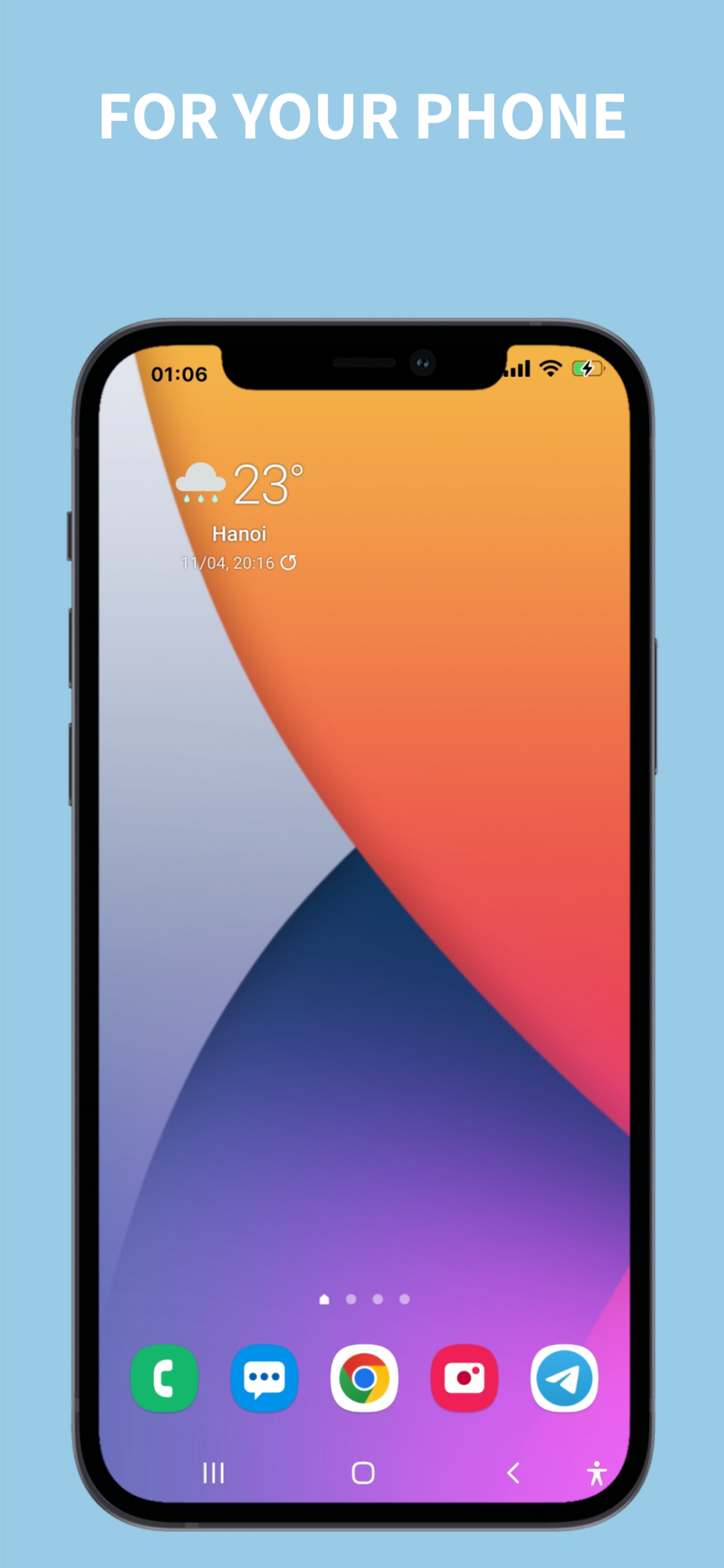 اسکرین شات 2 برنامه iCenter OS 18: X - Status Bar