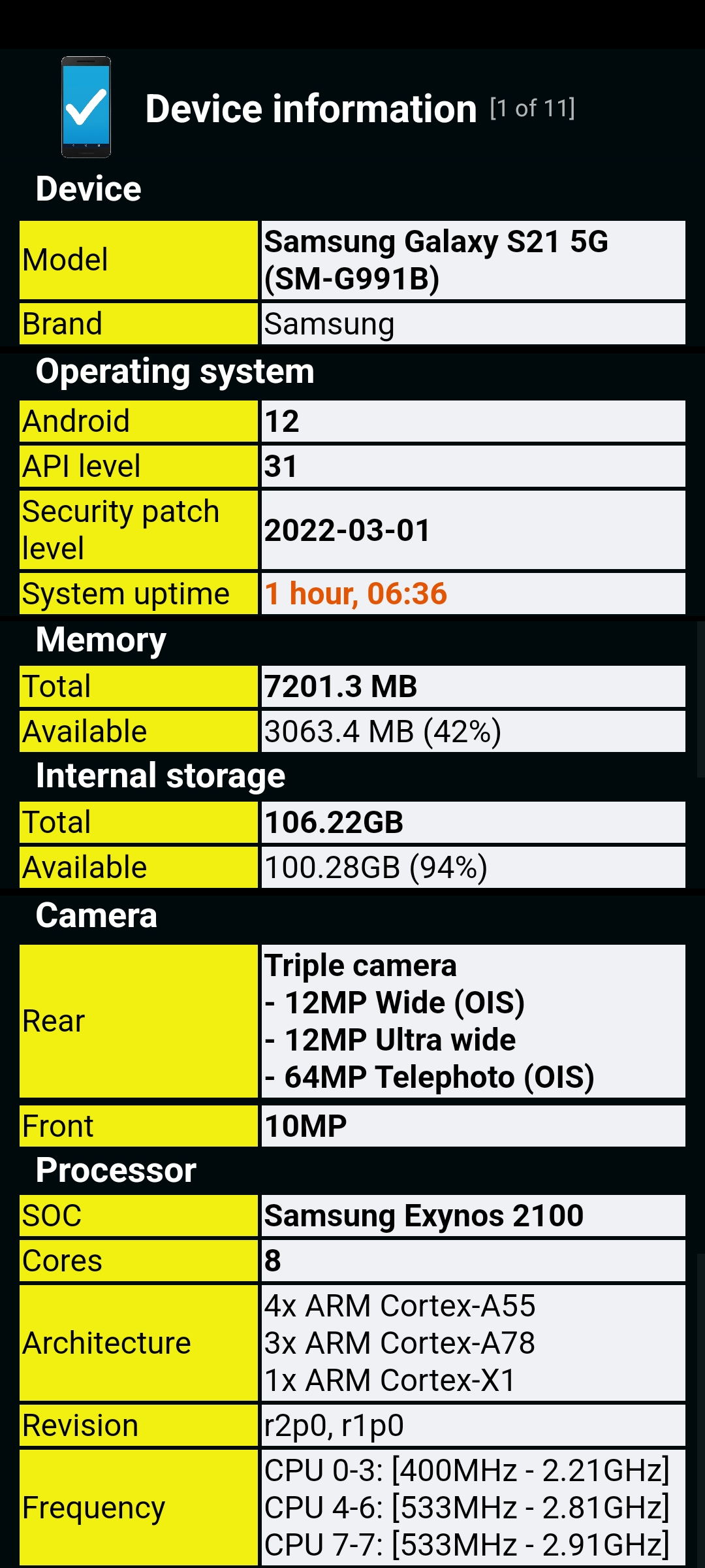 اسکرین شات 3 برنامه Phone Check and Test