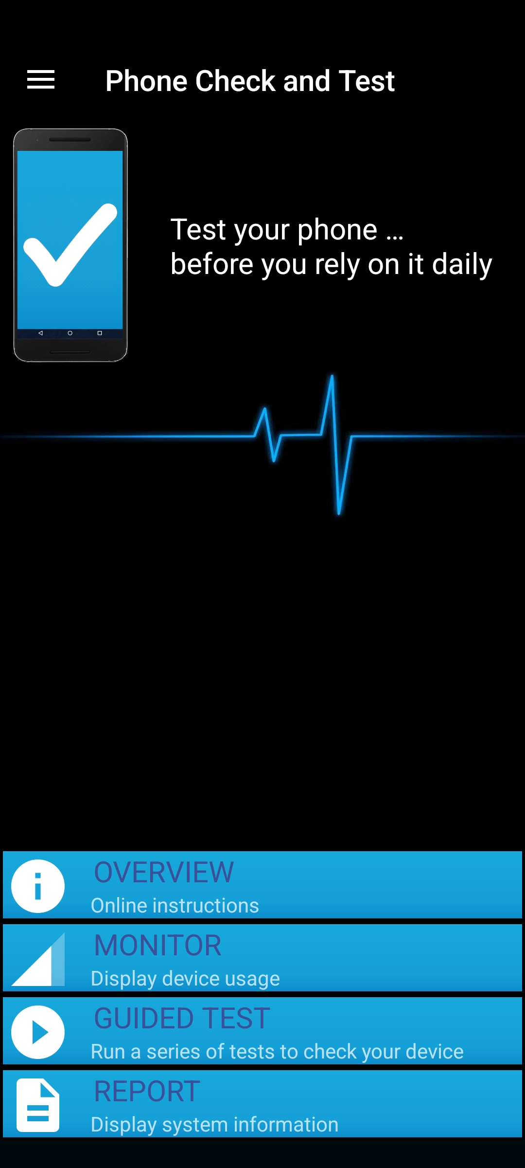 اسکرین شات 1 برنامه Phone Check and Test