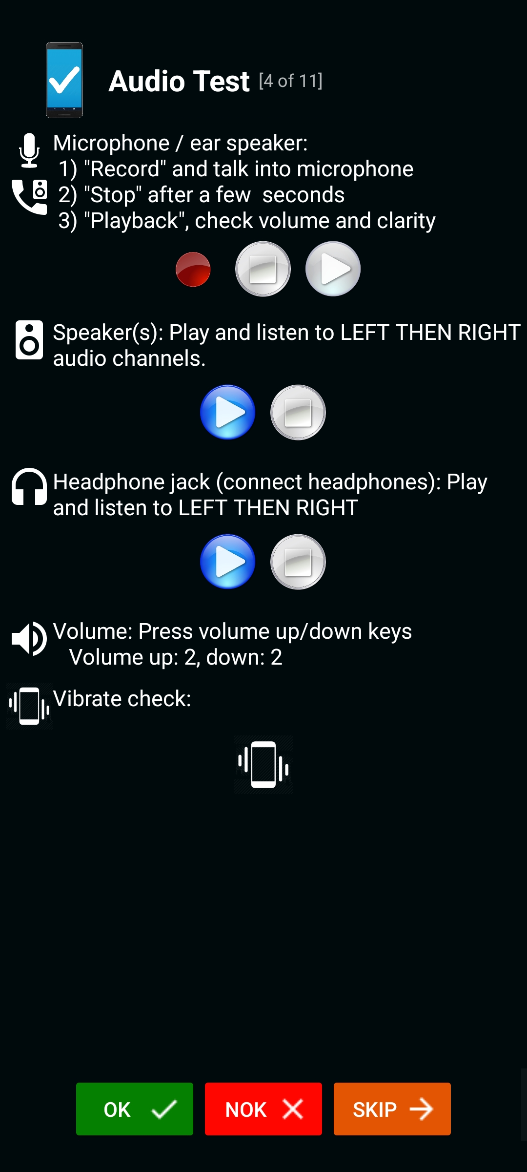 اسکرین شات 6 برنامه Phone Check and Test