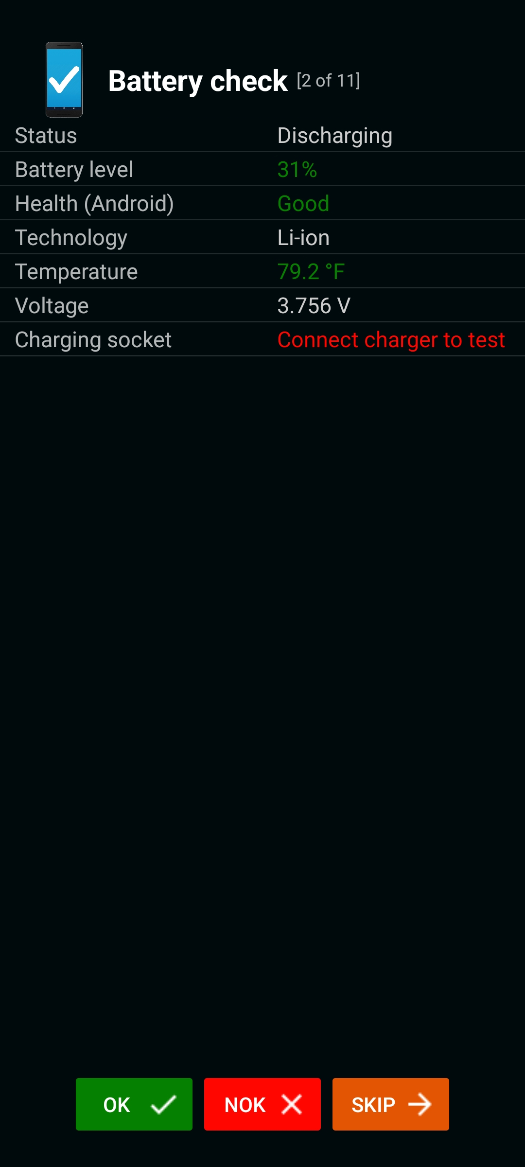 اسکرین شات 4 برنامه Phone Check and Test