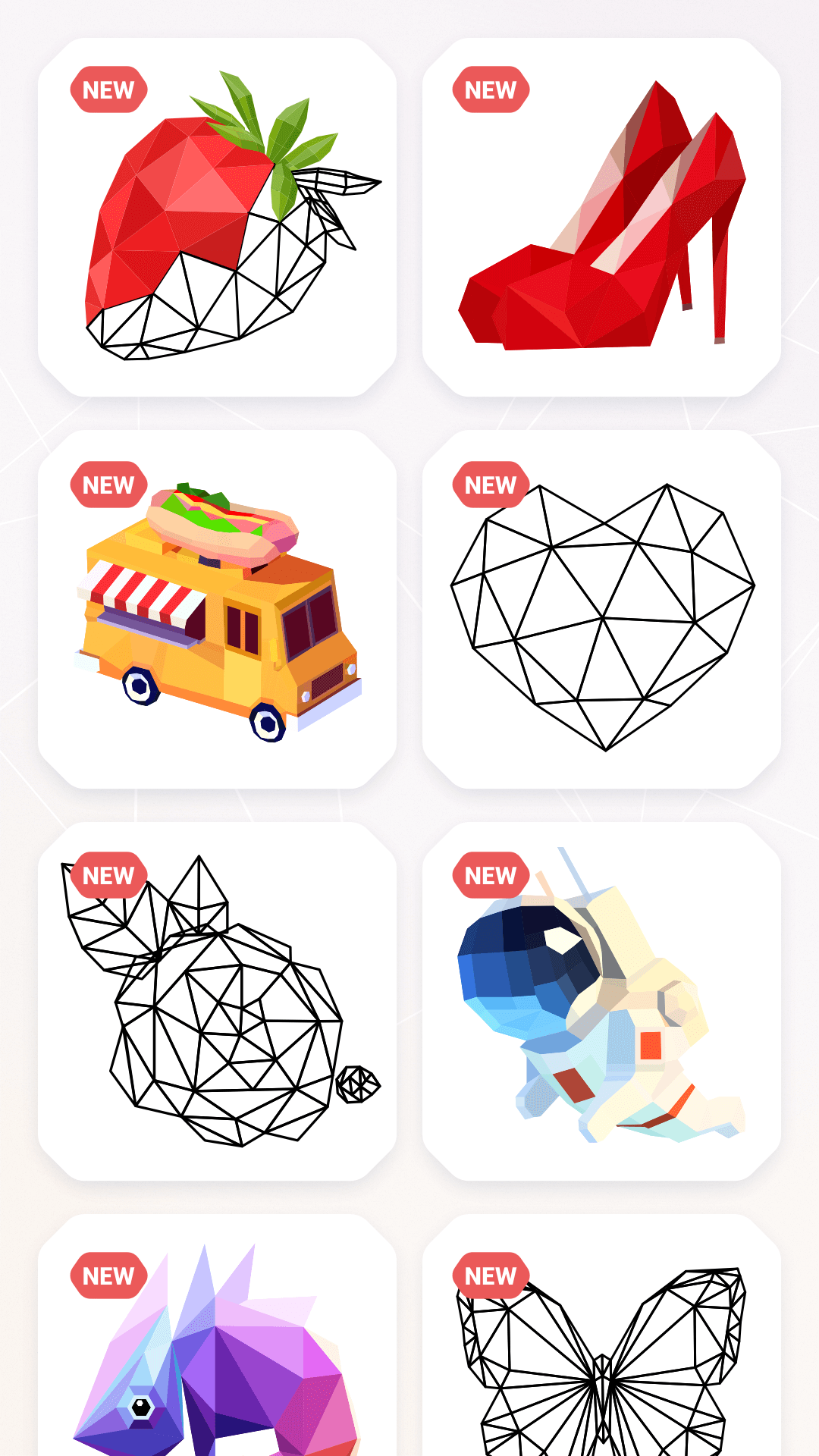 اسکرین شات 2 برنامه inPoly: Poly Art Puzzle
