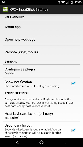 اسکرین شات 4 برنامه KP2A InputStick Plugin