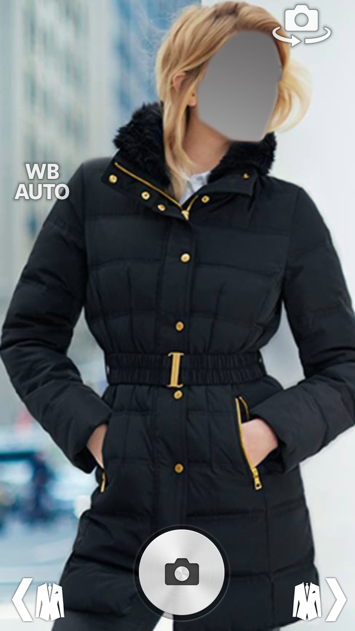 اسکرین شات 6 برنامه Girl Winter Coats Fleece Jacket photo montage