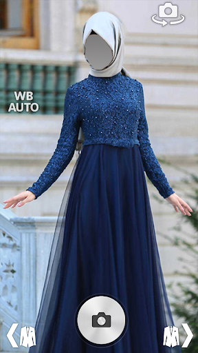 اسکرین شات 3 برنامه Hijab Prom Party Dresses Photo Montage