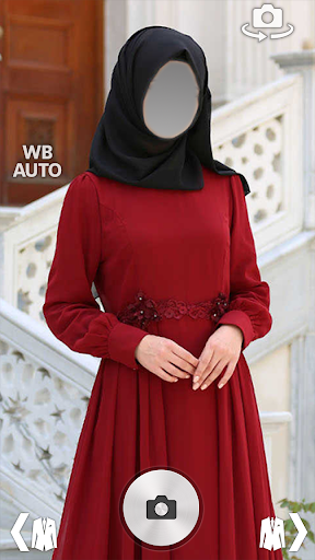 اسکرین شات 2 برنامه Hijab Prom Party Dresses Photo Montage