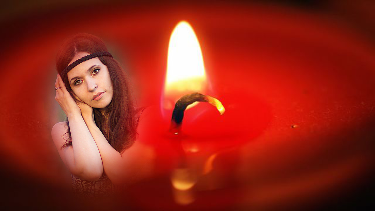 اسکرین شات 1 برنامه candle flame light photo frame