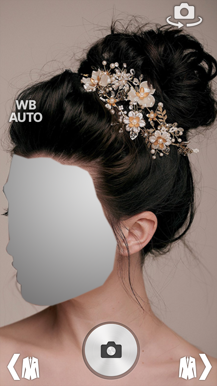 اسکرین شات 8 برنامه Bride Wedding Hairstyle Camera