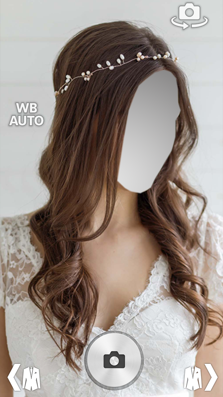 اسکرین شات 6 برنامه Bride Wedding Hairstyle Camera