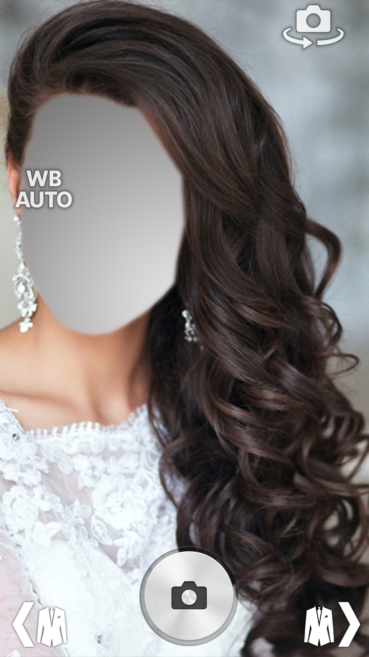 اسکرین شات 5 برنامه Bride Wedding Hairstyle Camera