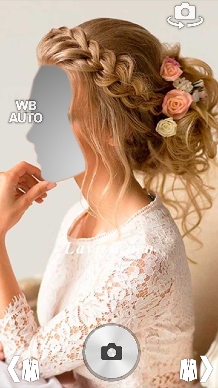 اسکرین شات 7 برنامه Bride Wedding Hairstyle Camera