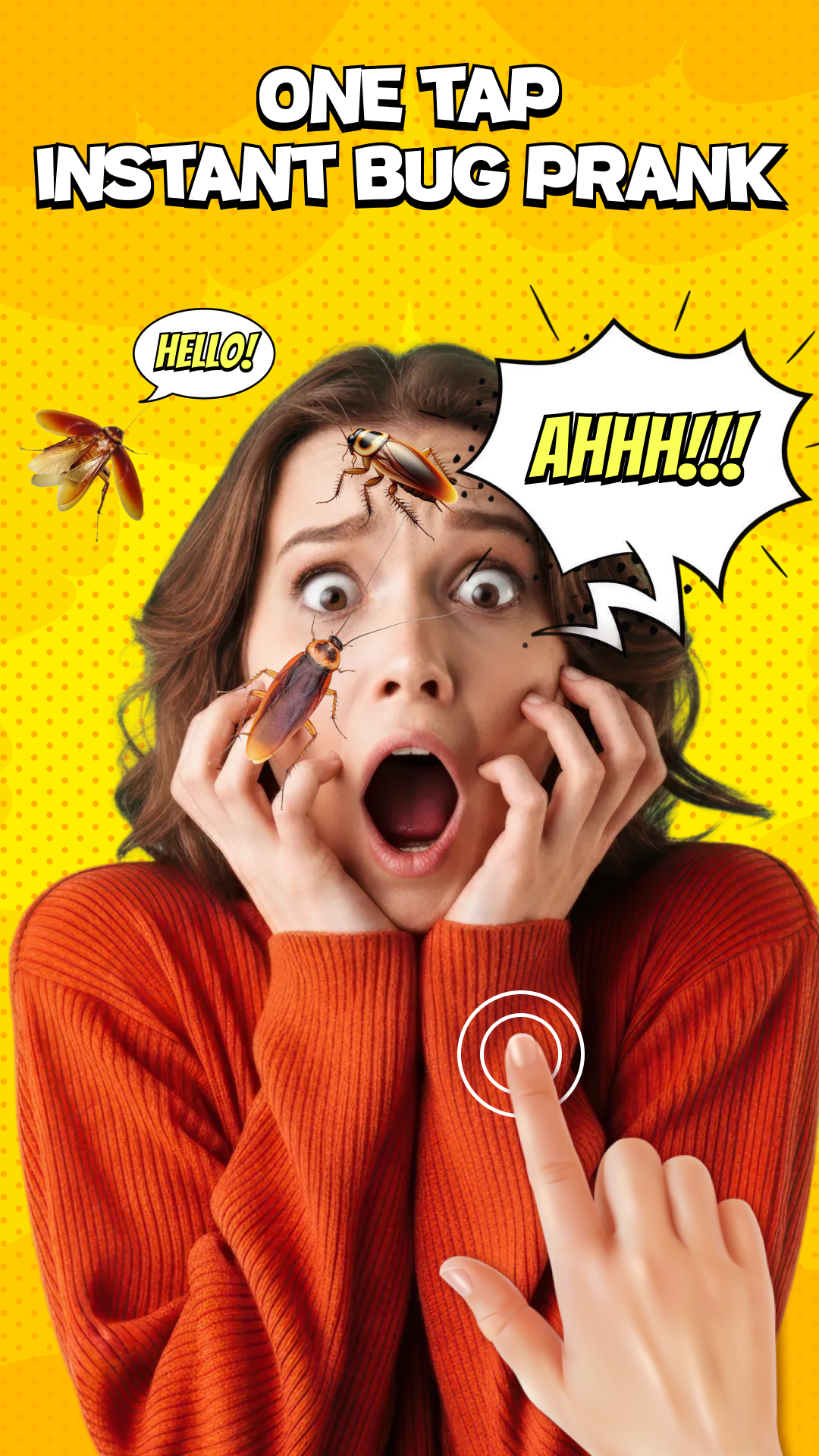 اسکرین شات 1 برنامه Bugzz: Insect Prank Filters