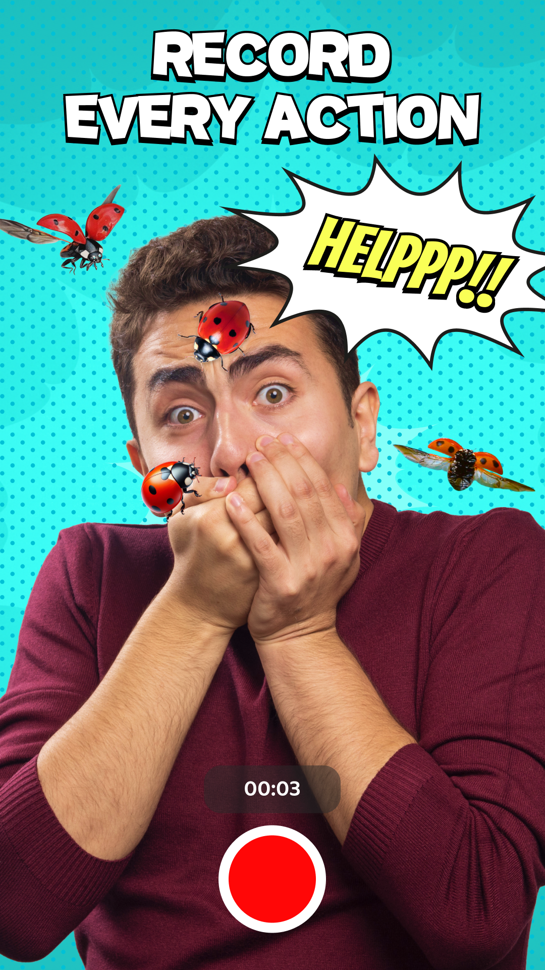 اسکرین شات 4 برنامه Bugzz: Insect Prank Filters