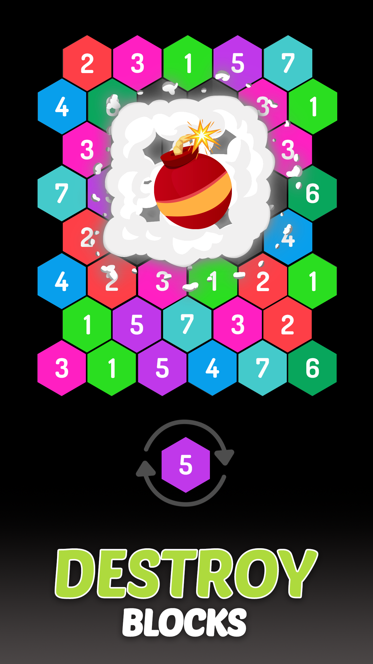 اسکرین شات 4 بازی Merge Hexa - Number Puzzle